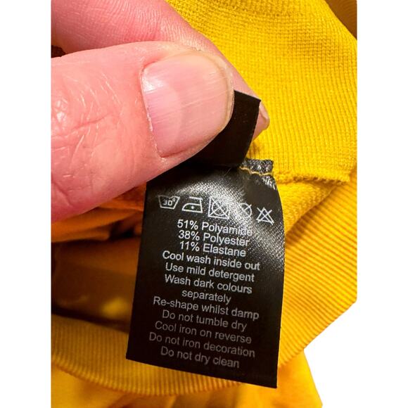 Alphalete Seamless High Rise Butt Scrunch Leggings Golden Yellow Size Small - Picture 5 of 7